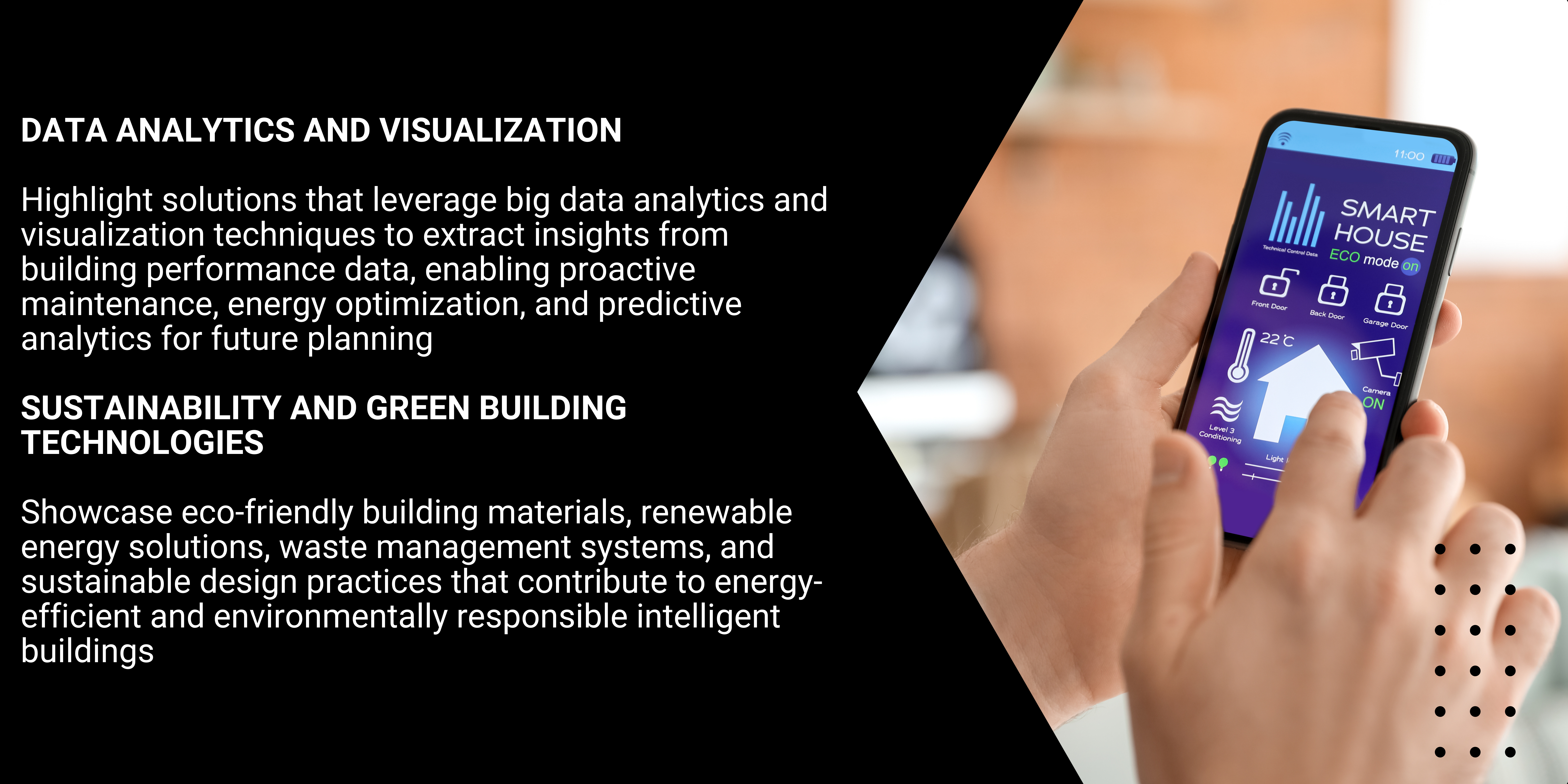 Data Analytics and Visualization and Sustainability and Green Building Technologies